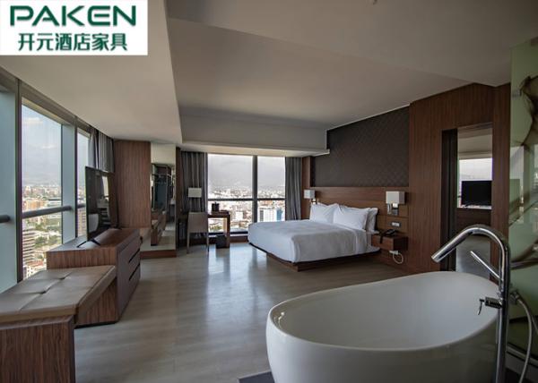 AC Hotel By Marriott Hotel Santiago Beown Hue Walnut Veneer + PU Leather