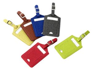 Wholesale Pantone Travel Luggage Tag Pu Leather Rectangle Advertising Gift Hot Stamping Logo from china suppliers