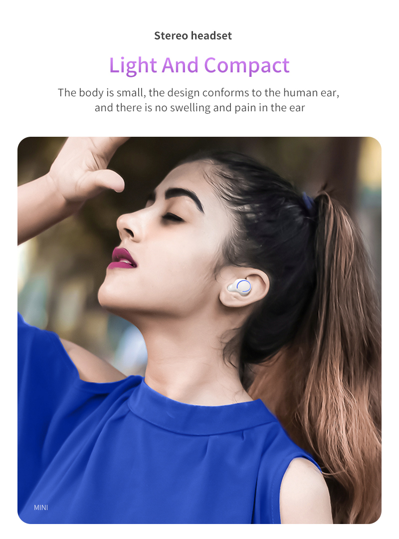 True Wireless In Ear Sports Earphone for Business Running Meeting 6983D Chipset Model