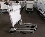 Stainless Steel Airport Luggage Trolley Airport Push Passenger Baggage Cart