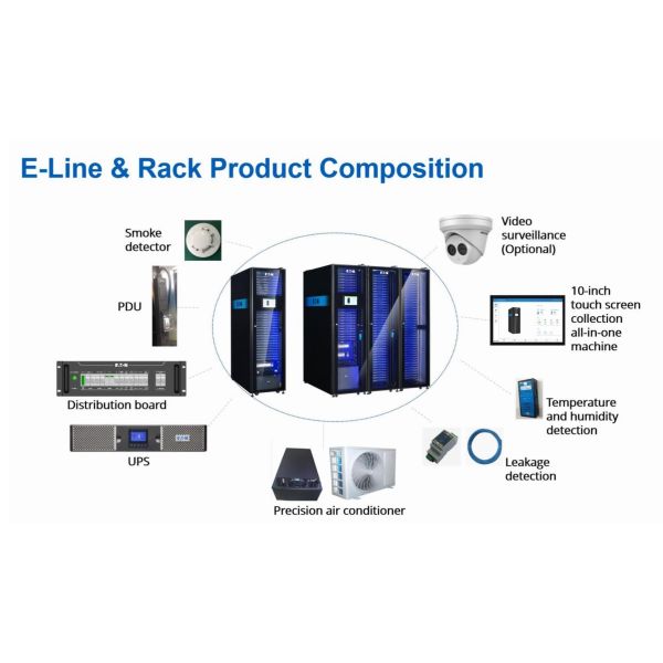 EATON ICube Modular Data Center with Three Phase Power 100000 Wh Electric Energy and Low Latency Cooling Solution
