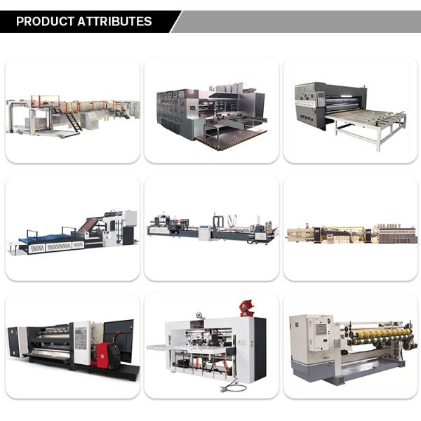Touch Screen 5 Colors Corrugated Carton Box Machine Flexo Printing Slotting Die Cutting