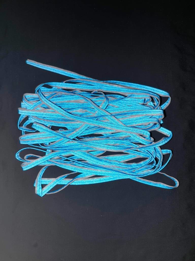 Custom Sew On Reflective Fabric Piping Strips Trims Headband For Clothes Bag Cap Pants