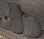 Combo Black Fiber Clay Flower Pot For Indoor Outdoor Planting And Decor
