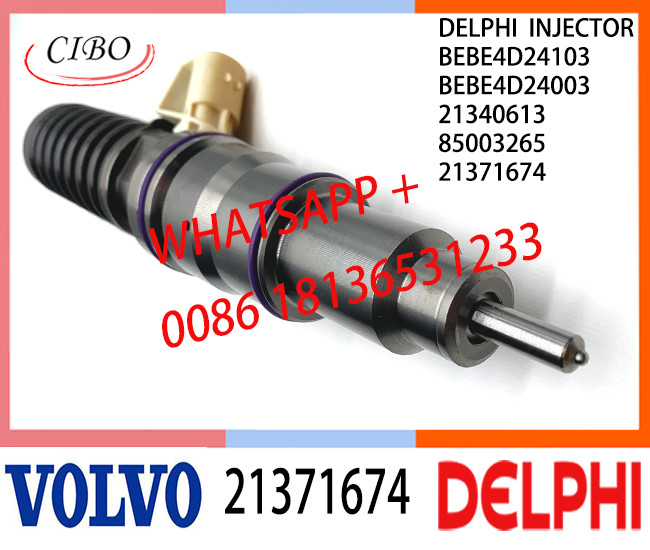 Fuel Diesel Injector 21371674 BEBE4D24103 BEBE4D24003 21340613 85003265 E3.18 for VOL MD13 EURO 4 LOW POWER