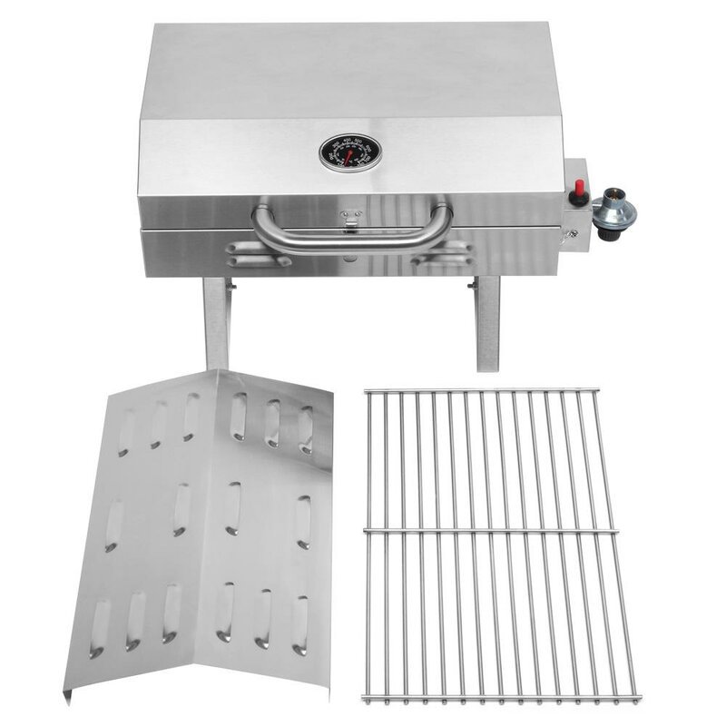 Portable Outdoor Gas Grill for Pizza BBQ Stainless Steel Countertops and Lightweight