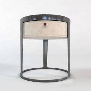 Wholesale 550mm Pine Lamp Bedside Table Round Mid Century Marble Top from china suppliers