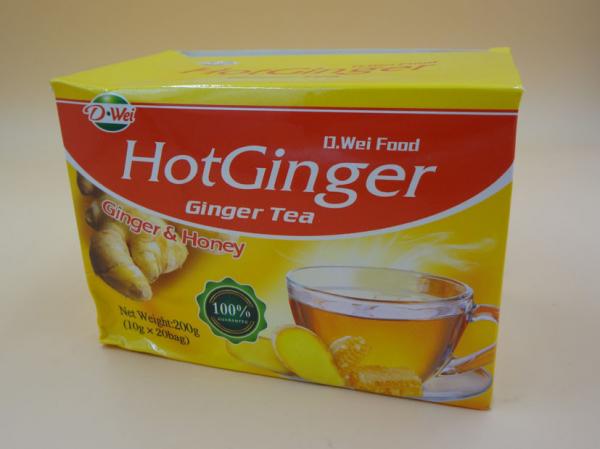 Quality Ginger Tea with Honey Instant Drink Powder Particle Calorie Free 10 G * 20 Pcs for sale
