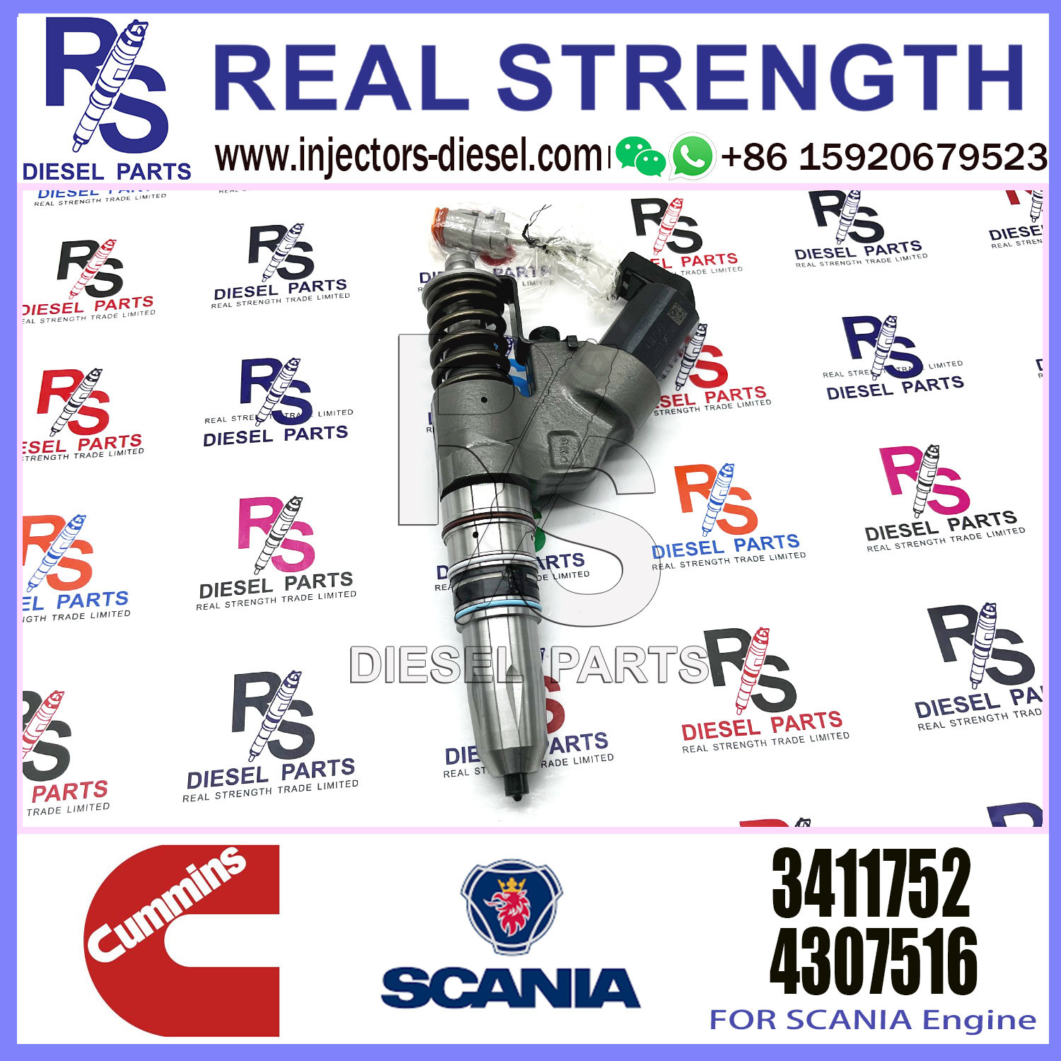 Diesel Fuel Injector common rail injector CUM-MINS M11 3411761 4903084 4061851 4902921 3411752 3411753 3411756