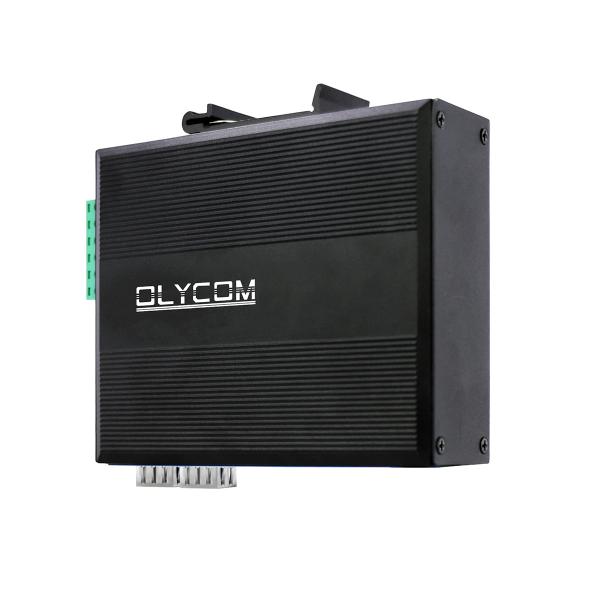 Four RJ45 Port Industrial Network Switch Fiber Optic 6 Port Full Duplex Half