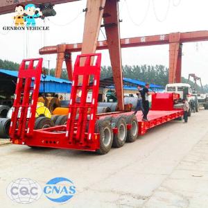 Wholesale Construction Triaxle Excavators Heavy Duty Low Bed Trailers from china suppliers