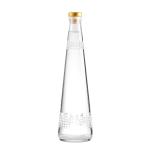 Industrial Beverage Heavy Glass Tall Round 700ml Cork Whiskey Vodka Bottle with