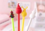 Christmas Creative Gel Ink Pen 0.5mm Santa Claus Snowman Tree Black Gel Ink Pen
