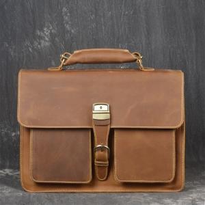 Wholesale Laptop Leather Briefcase For 17 Inch Laptop from china suppliers