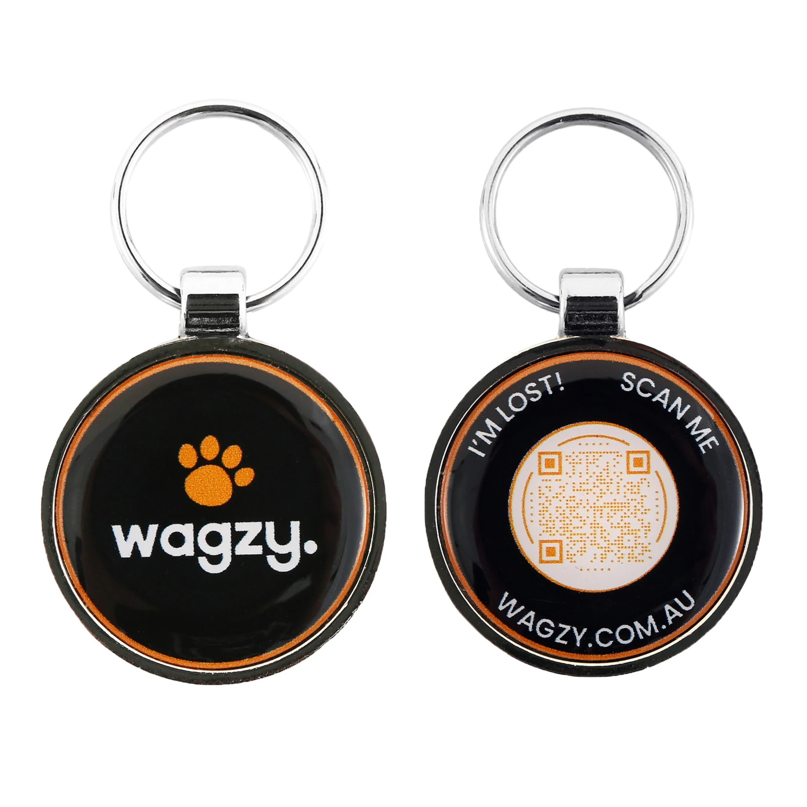 Soft Enamel Zinc Alloy Metal NFC QR Code Pet ID Tags Dog Tags