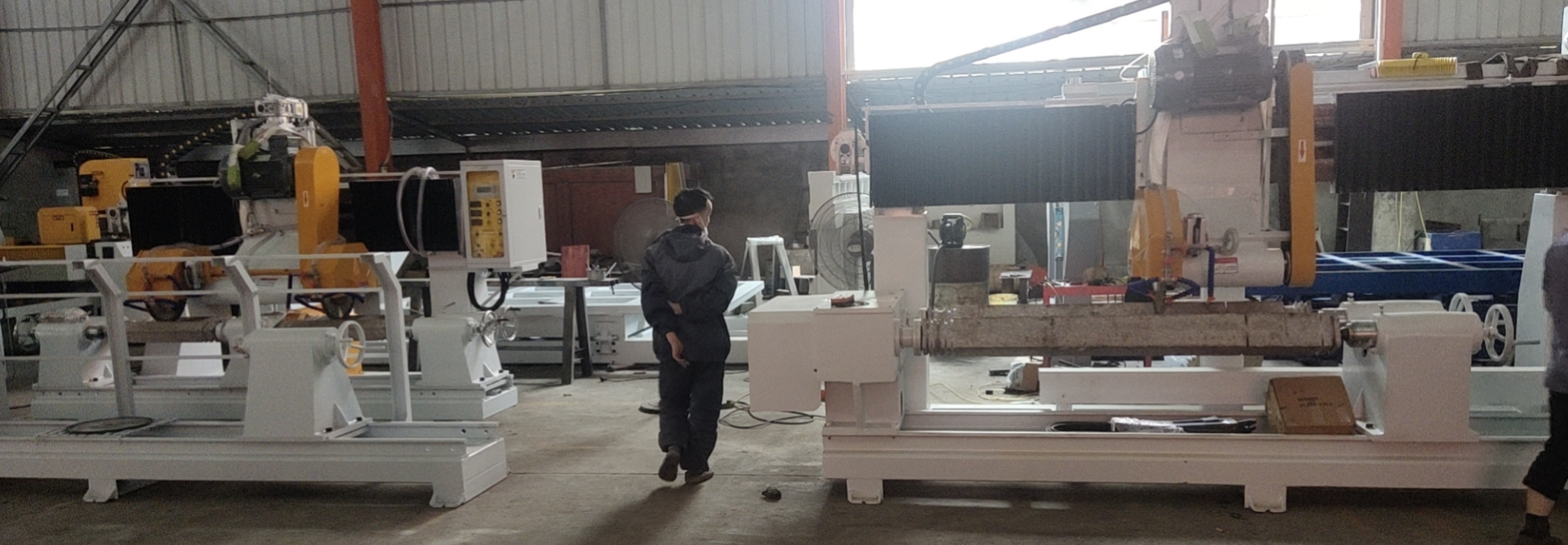 4 Columns CNC Stone Profile Machine For Column Vase Baluster Handrialling