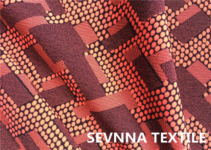 Paper Print Warp Knitted Recycled Polyester Fabric 4 Way Stretch 180gsm