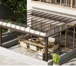 Canopy Adjustable Outdoor Gazebo Aluminum Canopy Building Rainproof For
