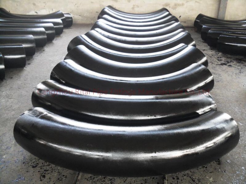 JIS BW 3D Pipe Bends 4 Inch 45 Degree SGP Flanged For Fabrication