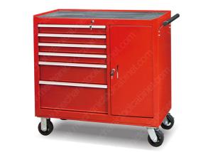 Wholesale Rolling Metal Lockable Tool Cabinet 6 Drawer Solid Steel Welded Construction from china suppliers
