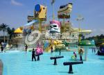 Customized Childrens Water Park Fiberglass Water Slides Entertains for Water