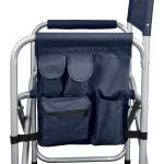 Blue Aluminum Hardware Products Foldable Aluminum Sports Chair 250 Lb.