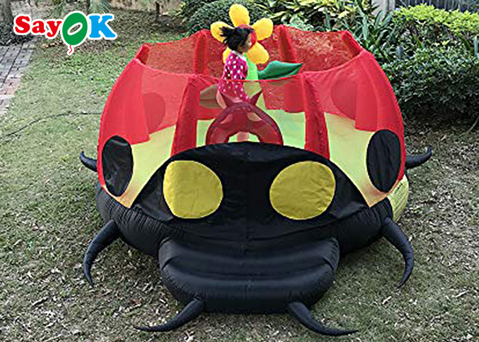 Waterproof Inflatable Bounce House Children Bouncer Cartoon Ladybug Jumping Bed Slide