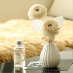 White Color Luxury Reed Diffuser Home Porcelain Air Fresheners Aroma Flower