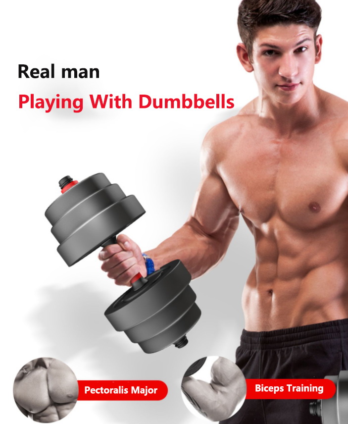 EVA 88lbs Adjustable Dumbbell Barbell Set 40kg