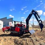 CE Mini Crawler Farm Tractor , Rubber Track Crawler Tractor For Sale