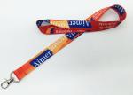 Key / Mobile Phone / Whistle Dye Sublimation Lanyards For Id Badges
