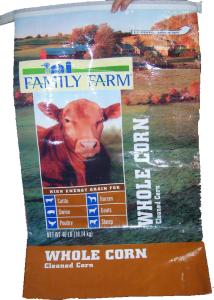 Wholesale PP Woven Laminated Animal Feed Bags , 15kg Empty Feed Bags Double Stitched from china suppliers