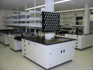 Wholesale Biology Laboratory Island Bench Adjustable Feet H / C High Strength Steel Frame from china suppliers