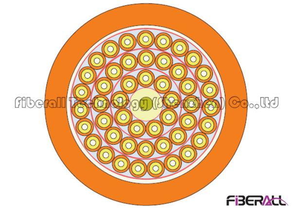 Customized Distribution Optical Fiber Cable , 48 Core Fiber Optic Cable OS1 OM1