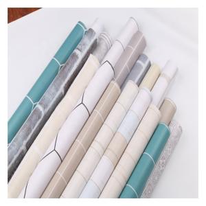 Wholesale Self-adhesive Washable Tile Designs Kitchen Wallpaper Oil-proof Stickers Anti-fouling Wall Paper Home Decor from china suppliers