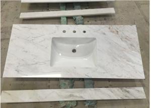 Wholesale White Carrara Marble Stone Countertops Polished / Other Finish Surface from china suppliers