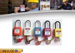 38 Mm Shackle Safety Lockout Padlocks , ABS Material Safety Padlock
