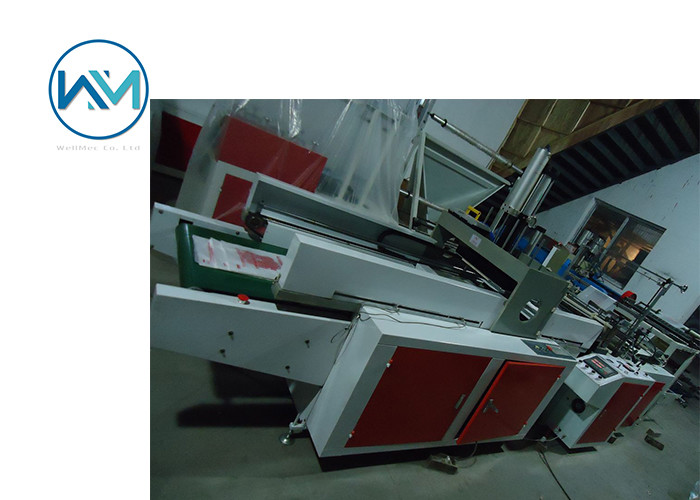 Automatic Double Line Biodegradable Material T-shirt Shopping Bag Making Machine