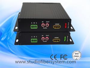 Wholesale HDMI to fiber optic converter for hdmi&stereo audio&rs232 over singlemode fiber to 20km from china suppliers