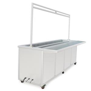 Wholesale Double Tanks 330L Ultrasonic Blind Cleaner 3600W 28/40KHz With Drain Holder from china suppliers
