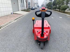 Wholesale 5 Ton Electric Towing Tractor With Grag Trailer Polyurethane solid tire from china suppliers