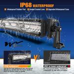 240W Light Bars 4x4 Vehicle LED Work Lights 22" ATV UTV Off Road Truck Light Bar