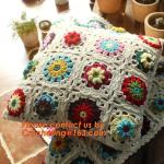 High Quality Nordic Crochet bed pillow Daisy hand-woven cushion covers