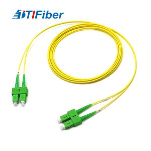 Wholesale Single Mode Duplex Fiber Optic Patch Cord SC/APC-SC/APC SM DX Connectors from china suppliers