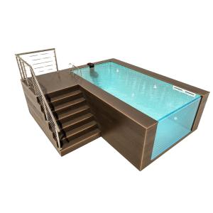 Wholesale AUPOOL Endless Backyard Workout Resistance Swimming Pool Non-Yellowing for 30 Years from china suppliers
