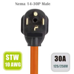 Wholesale Nema 14-30P Welder Adapter Power Cord 4 Prong Dryer 10 AWG Heavy Duty Cable from china suppliers
