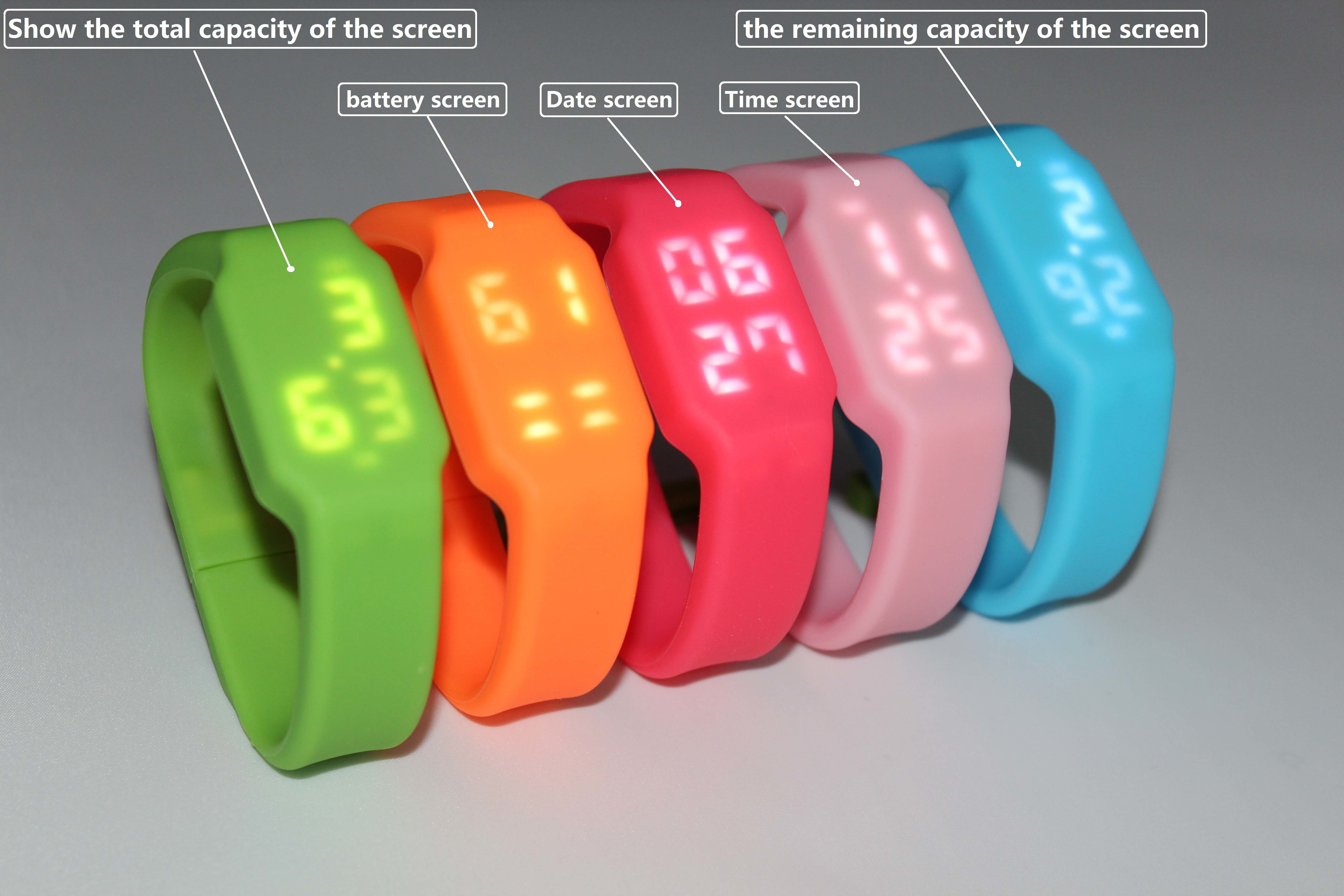 Waterproof Silicone Memory Stick Bracelet UDP Inside wristband usb 256GB 128GB