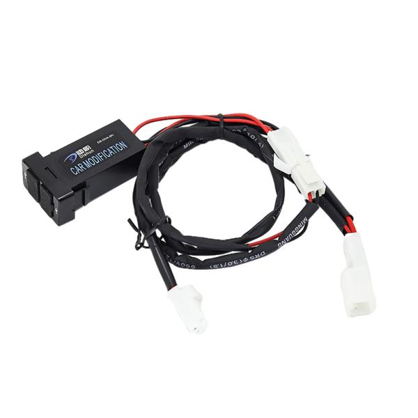 80cm Car Cigarette Lighter Cable , Automotive Wiring Harness Assembly For Toyota