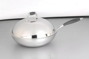 Wholesale 2Pcs 3-ply stainless steel cookware wok SHSW-1009 from china suppliers