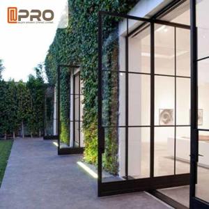 Wholesale Modern Tempered Glass Pivot Entry Door Thickness 1.4 / 1.6 /1 .8 / 2.0mm pivot door modern exterior pivot doors Entry from china suppliers